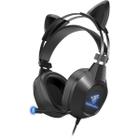 Headset Gamer com fio USB, P2 com Almofadas, Controles de Áudio Integrado e Microfone