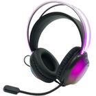 Headset Gamer Com Led RGB Os Fone Tem Conexões USB e P3,5mm Com Almofadas Microfone omnidirecional