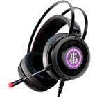 Headset Gamer com Microfone Preto com Led - K-Mex