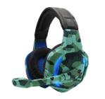 Headset Gamer Com Microfone Tecdrive Xp-6 Naval Camuflado