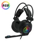 Headset Gamer Fone Com Microfone Design Ergonômico de Alta Qualidade Fortrek Vickers P2 + Usb Com Rgb Pulsing Cabo 2,1M Têxtil Cor Preto Alto Conforto