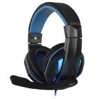 Headset Gamer Hoopson, LED Azul, Drivers 40mm, Preto/Azul - GA-02