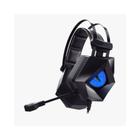 Headset Gamer Iluminação LED Microfone com Haste Regulável Hoopson F-201-AZ