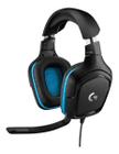 Headset Gamer Logitech G432 - Preto/azul