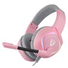 Headset Gamer Motospeed G750 7.1 RGB Multiplataforma Drivers 40mm com Graves Potentes Fone e Microfone Rosa