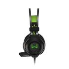Headset Gamer Multi Warrior PH225 C/Microfone P2 + USB - Preto/Verde