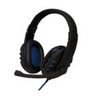 Headset Gamer Oex Game USB Preto/Azul - HS206