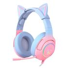 Headset Gamer Onikuma RGB, Som Surround 7.1, Drivers 50mm, Rosa e Azul - K-9-3.5