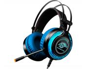 Headset Gamer Rbg Ars9 K-mex - Microfone Com Efeito Led Acolchoados Azul