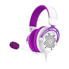 Headset Gamer Redragon Diomedes, Som Surround 7.1, Drivers 53mm, Branco e Roxo - H388-WP