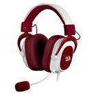 Headset Gamer Redragon Hero 3.5mm Branco/Vermelho