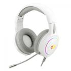 Headset Gamer Redragon Mento, 3.5mm + USB, Múltiplas Plataformas, Drivers 50mm, RGB, White, H270-W