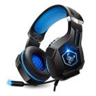 Headset gamer scorpion com fio microfone articulado e led rgb azul infokit - gh-x1000