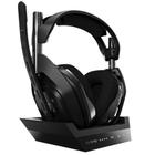 Headset Gamer Sem Fio Astro A50 + Base Station Gen 4 com Áudio Dolby para PS4, PC, Mac - Preto/Prata - 939-001674