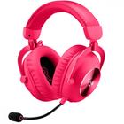 Headset Gamer Sem Fio Logitech PRO X 2 Lightspeed Bluetooth P3 USB Magenta