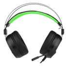 Headset Gamer USB T-Dagger Athos, LED, USB Plug and Play, 53mm, Preto/Verde - T-RGH302