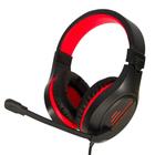 Headset Gamer Vermelho e Preto Tecdrive Px-10 Cometa Led