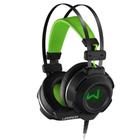 Headset Gamer Warrior Swan Fone De Ouvido com Controle de Volume Black Green Ph225