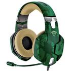 Headset Gaming Carus Multiplataforma Drivers 50mm Cabo 2m Som Potente Trust GXT 322C Jungle Camo