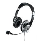 Headset Haste Flexivel C/ Microfone Metal Preto / Multilaser
