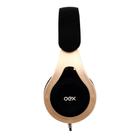 Headset Oex Hs210 Drop Com Fio Preto E Dourado