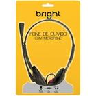 Headset Office Com Microfone Regulável Bright Preto 0010