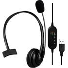 Headset Office Fortrek Fk731A Usb Preto