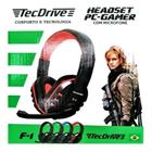 Headset PC Gamer com Microfone e Plug3.5 TecDrive F-1 -X-cell