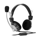 Headset Satellite AE-335 com 3.5 MM para PC - Prata/Preto