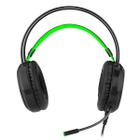 Headset T-Dagger Ural Preto/Verde Com Led Verde T-Rgh202