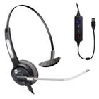 Headset USB VoIP HTU-310 Top Use Tubo de Voz Removível