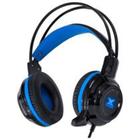 Headset VX Gaming Taranis V2 P2 com Microfone - Preto e AZUL - Vinik