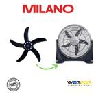 Hélice Do Circulador De Ar 50cm Nks Milano Prata Ml200
