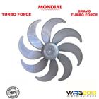 Hélice Do Ventilador Mondial Turbo 50cm 8 Pás Prata Original