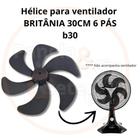 HÉLICE para ventilador BRITÂNIA B30 30CM 6 PÁS encaixe alto (convexo) - somente hélice - Britania