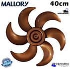 Hélice Ventilador Mallory Olimpo TS 40 Delfos 6 Pas 40cm 40 Dourado