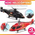 Helicóptero Polícia Resgate Bombeiro Brinquedo Infantil Helicóptero