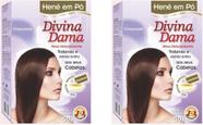 HENE EM PO DIVINA DAMA 02x50GR CHOCOLATE