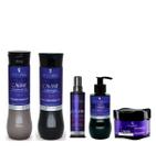 Hidrabell Caviar Shampoo 350ml Condicionador 330g Spray 120ml Leave in 200g e Mascara 250g