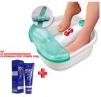 Hidromassageador Elétrico Para Pés Molho Spa Salão Relax + Pomada Massageadora