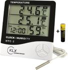 Higrometro Termometro Relogio Sensor Externo Maxima e minima- KLX Qualidade e Inovação