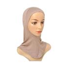 Hijab De Algodão Com Cobertura Total Para Mulheres, Gorro Elástico, Lenço Interno Liso, Faixa De