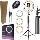 Hing Ring Light Luz Iluminador Led + Tripé 2 Metros Suporte Celular Controle