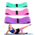 Hip Band Kit 3 Faixas Elasticas Gluteos Pernas Treino Fitnes - Bellator