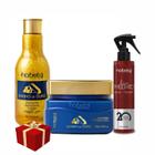 Hobety Banho Ouro Shampo 300Ml E Masca 300Gr + Liso Imediato