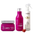 Hobety Kit Full Trat Sh E Masc 300G+ Bifásico Leave-In 255Ml