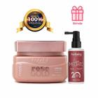 Hobety Máscara Rose Gold 300G + Liso Imediato Hobety 110Ml