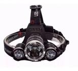 Holofote lanterna de cabeça Recarregável Bivolt 4 modos de Iluminação, Camping Ciclismo - T6 CREE