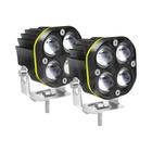 Holofotes de LED 3 Polegadas 12V/24V - Faróis de Motocicleta com Luz de Neblina e DRL