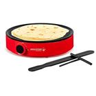 Holstein Utilidades Domésticas 12 polegadas Crepe Maker, Vermelho - Holstein Housewares HH